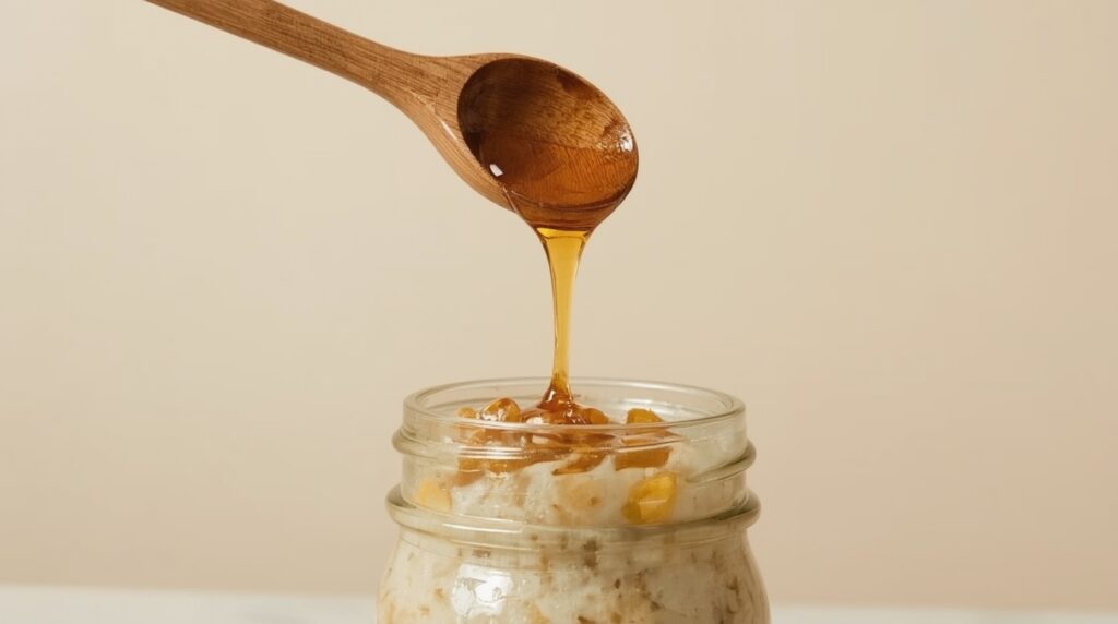 Overnight Oats Madu & Buah Segar