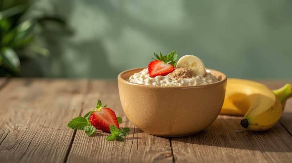 Overnight Oats Madu & Buah Segar