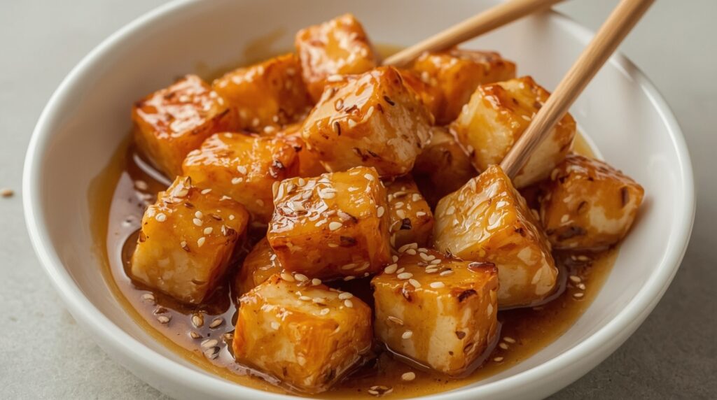 Tahu Goreng Saus Madu Wijen